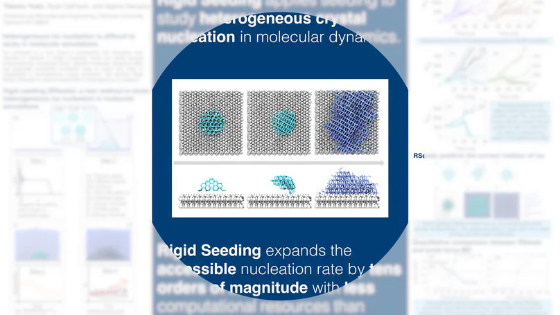 Rigid Seeding: A computationally efficient method to study heterogeneous nucleation in molecular simulations